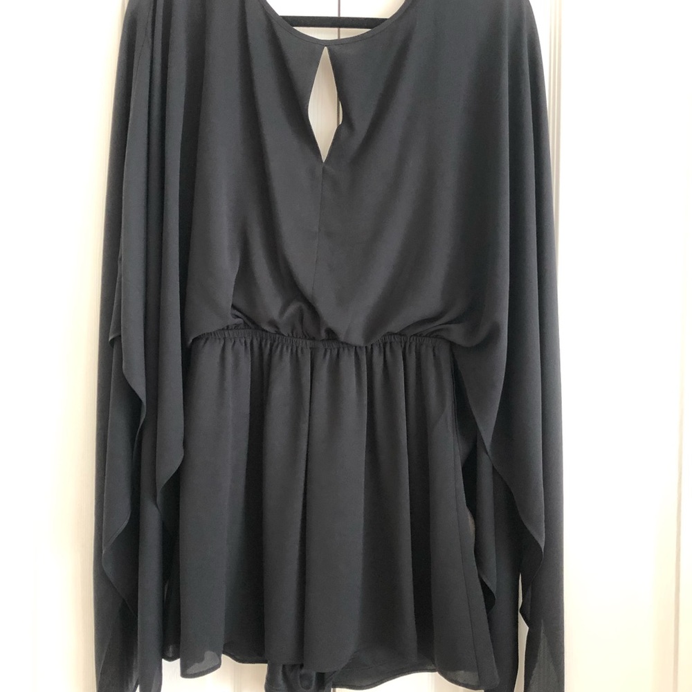 Express black dressy romper